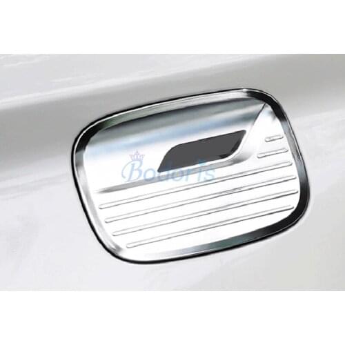 Car Fuel Tank Cap Gas Box Frame Panel Sticker Decorate Chrome Car-styling For Ford Explorer 2020 2021 Auto Accessories