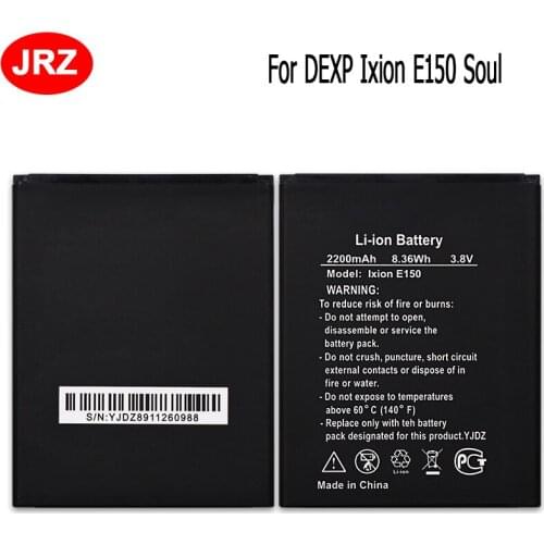 JRZ For DEXP Ixion E150 Soul Phone Battery 2200mAh Top Quality Replacement Batteries For DEXP Ixion E150 Soul