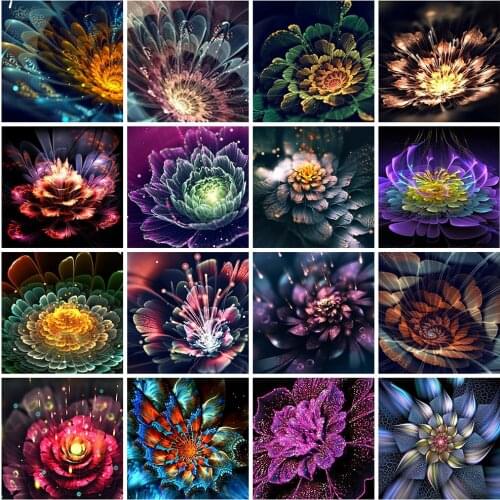 HUACAN 5D DIY Diamond Painting New Flower Diamond Embroidery Sale Mandala Pictures Of Rhinestones Mosaic Wall Art