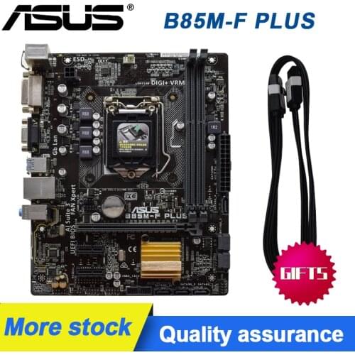 ASUS B85M-F PLUS 1150-pin B85M PC Motherboard supports 4590 i7 4790K CPU Original Desktop Motherboard Set
