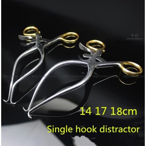 Medical Small animal orthopedic instrument skin Single hook retractor PET Tissue retractor C L type spreader distraction forceps