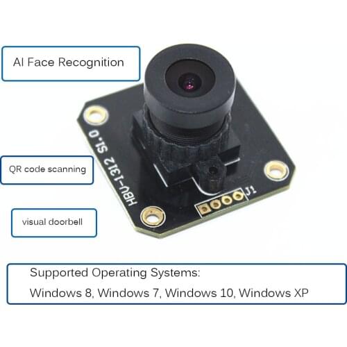 Free driver Cmos Camera Module OV7725 Sensor 0.3MP 60fps with MJPG &YUY2 Video format