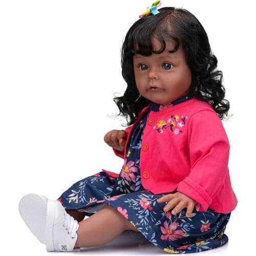 60cm Reborn Toddler Cute Girl Doll Lifelike Reborn Babg Girl Soft Cotton Body