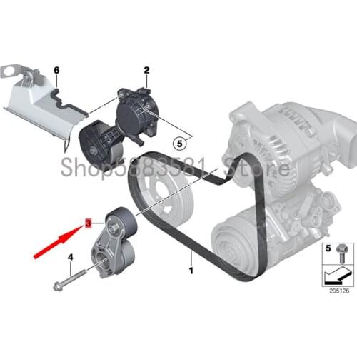 CAR belt tensioner bm wF20 116I F20 118I F20 114I belt transition pulley belt idler belt tension buffer transition pulley