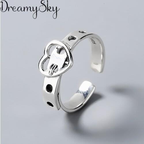 New Trendy Charm Love Heart Rings For Women Men Boho Knuckle Party Rings Punk Cocktail Jewelry Girls Gift anillos bijoux