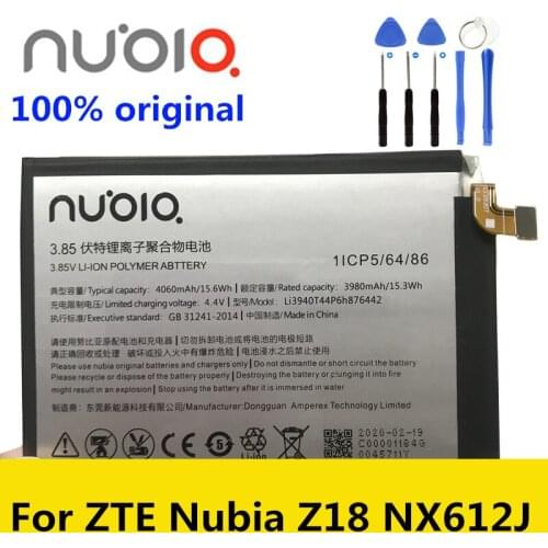 Original New High Quality 4060mAh Li3940T44P6h876442 Replacement Battery For ZTE Nubia Z18 NX612J Mobile Phone Batteries