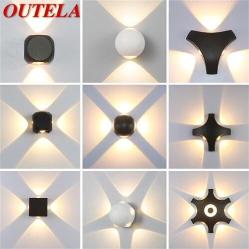 OUTELA Outdoor Wall Lamp Fixture LED Waterproof Sconces Creative Decorative For Patio Stair Aisle Garden Villa