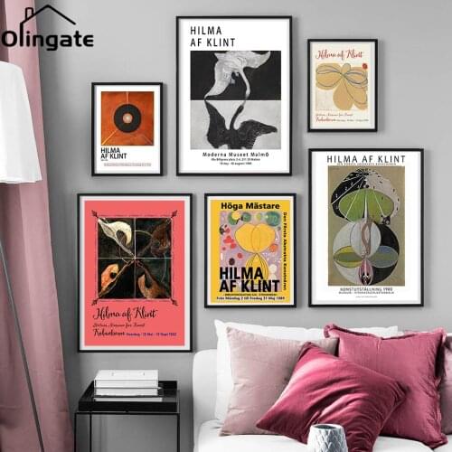 Sweden Scandinavian Modern Canvas Painting Hilma Af Klint Swedish Quote Art Print Inspirational Poster Prints Home Wall Decor