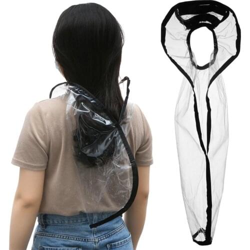 1PC Transparent Hair Funnel Waterproof Baked Oil Dyed Hair Care Hair Funnel Shampoo Shawl Hair Wash Rinse Coat Hair Cut Shawl