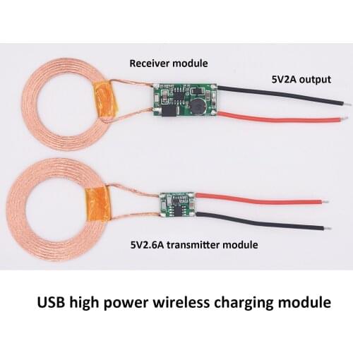 5V2.6A high-power transmitter output 5V2A high-power wireless charging wireless power supply module