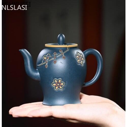 Yixing Tea Pot Handmade Purple Clay Teapots Teaware Raw ore Beauty Kettle Chinese Tea Ceremony Customized Gifts Authentic 280ml