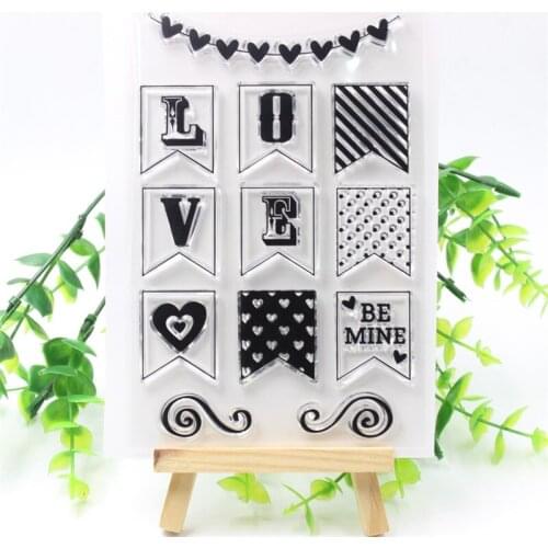 YPP CRAFT LOVE Transparent Clear Silicone Stamps for DIY Scrapbooking/Card Making/Kids Fun Decoration Supplies 227
