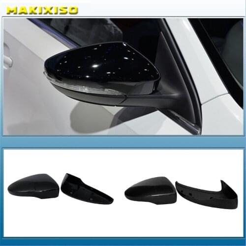 Carbon Look Side Wing Mirror Cover for VW Golf 7.5 MK7 7 GTD R GTI 6 Passat B7 CC Scirocco Polo 6R 6C MK6 Cap for Jetta 6 MKVI
