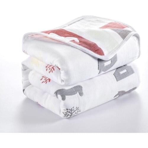 100% cotton shabby animals cartoon bedspreads sleeping blanket children comforter