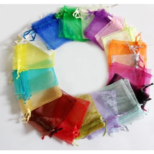 15x20cm Organza Bag 1000pcs Jewelry Packaging Display Jewelry Pouch Gift Bag For Wedding Drawstring Bag Woman Travel Storage Bag