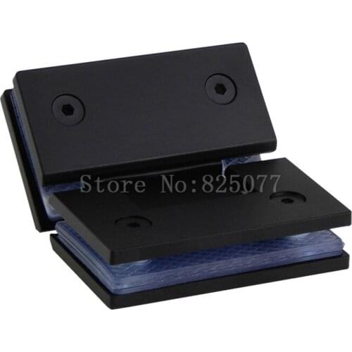 2PCS 304 Stainless Steel Black Paint Hinge 135 Degree Open Wall Mount Glass Shower Door Hinge For Home Bathroom Hardware JF1321