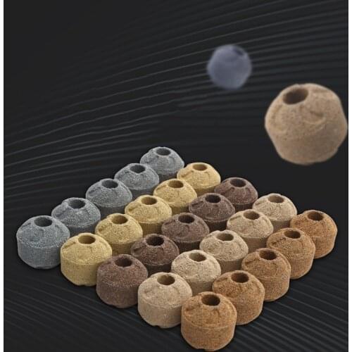 20pcs Ceramic Biochemical Ball Filter Media Nitrifying Bacteria House Aquarium Filter Accessories For Fish Tank Water Cleaning