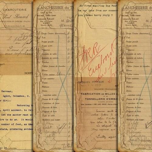 3Kinds Vintage Material TN Paper DIY Scrapbooking Junk Journal Base Collage Gift Packaging Decoration Material