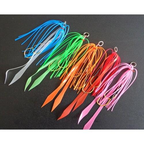 50PCS Multiple Color Silicone Skirts Streamer Spinnerbait Buzzbait Rubber Jig Lures Squid Skirts Fly Fishing Tying Material