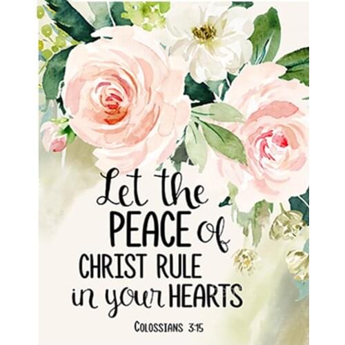 5D Diy Diamond Painting Bible Scripture Poetry Flower Christianity Diamond Embroidery Mosaic Needlework Cross Stitch KitsZP-4545