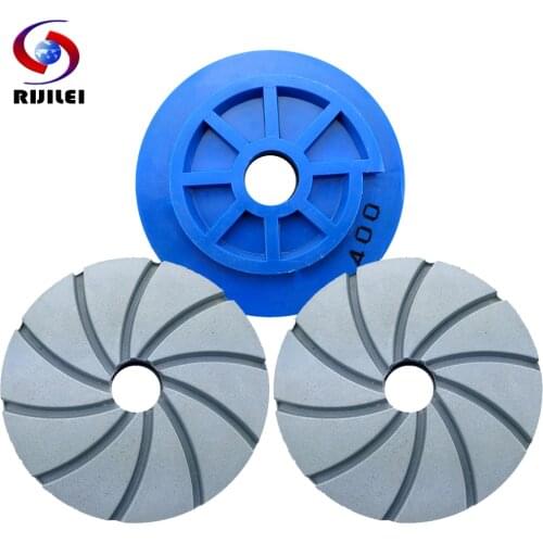 7Pcs/Lot 4"5"6" Inch Snail Lock Diamond Marble Polishing Pad Concrete Floor Polishing Pads Granite Edge Grinding Wheel WFD22