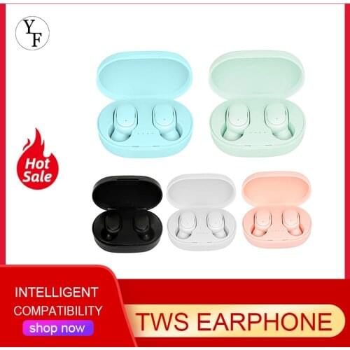 A6S TWS Universal Wireless Headset Stereo Sport Earbuds Earphone Microphone Headphone With Charging Box For Smartphone Dropship