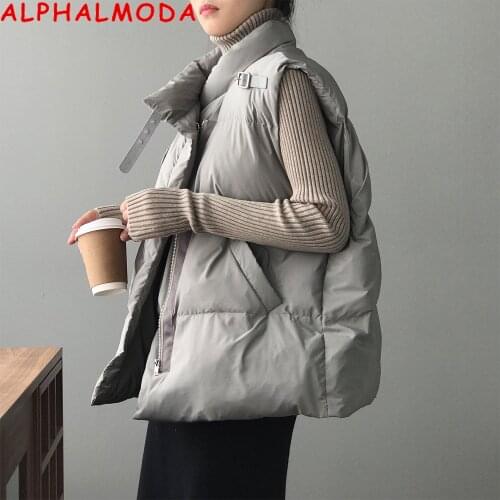 Женские стеганые жилеты ALPHALMODA China At AliExpress
