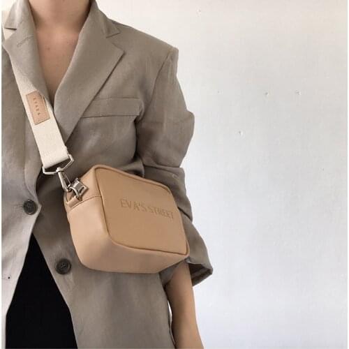 Brand Designer Leather Women Bag Ladies Shoulder Messenger Bags Handbag Letter Flap Simple Fashion Females Crossbody Bag