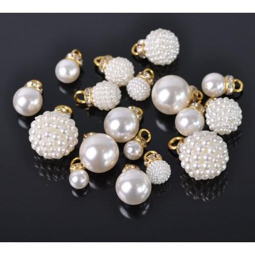 10pcs ABS Plastic Imitation Pearl 8x15 10x17 12x19 14x22 16x24 20x27mm Loose Pendants Beads For Jewelry Making