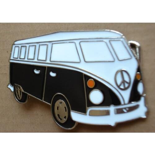 CARAVAN CAMPER VAN BUS VW PEACE SIGN CAR BELT BUCKLE Free shipping