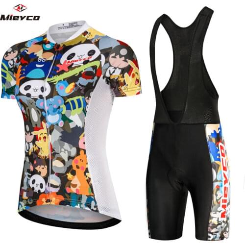 Mieyco Child Animal Picture Roupa Ciclismo Maillot Bicycle Clothes Female Mountain Bike Clothing Outdoor Sportswear Suit Design