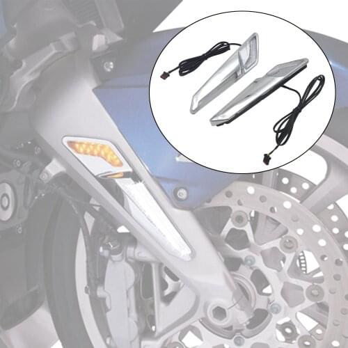 Chrome or Black Motorcycle Front Brake Fork Mounted NAV LED Lights For Honda Gold Wing 1800 GL1800 F6B 2018 -UP Decorative Lamp