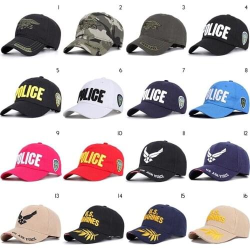 USA Navy Air Force Police Army Baseball Caps Mens Caps and Hats Embroidery Streetwear Trucker Hip Hop Dad Hat Summer Bone CZX32