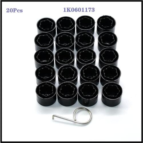 1K0601173 17mm 20-piece/set Anti-theft bike center Mother Covers caps Lug bolt Fit for Jetta golf MK5 Passat B6 Touran Polo