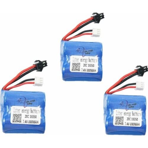 7.4v 800mAh Li-ion battery for H100 H102 high speed RC boat Li-ion 18350 800MAH 7.4v Battery