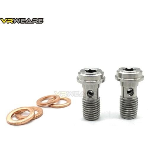 Motorcycle Stainless M10 x 1.25 Banjo Bolts Brake Master Cylinder Screw Brake Hose Caliper Bolt Hydraulic Clutch Screw