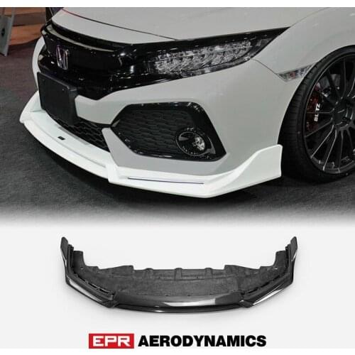 For Civic FK7 (FC SI) Carbon Fiber Front fog light cover replacement (NOT fit FK8) and BTZ Style Front Lip