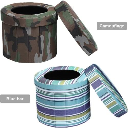 Portable Folding Toilet Adult Mobile Camping Toilet Outdoor Commode Urine Bag Self-driving Hiking Tripstravel Toilet