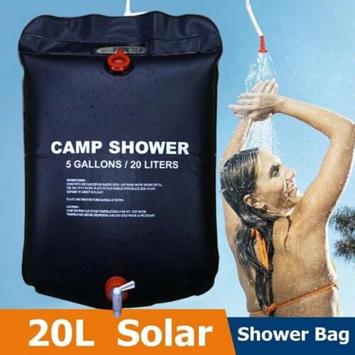 Shower Bag Foldable Solar Energy Heated Camp PVC Water Climbing Bag Tools BBQ Hiking Storage Picnic Water Travel Camping Ou