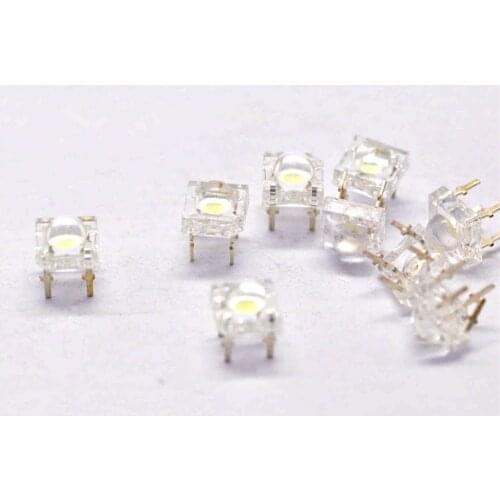 LED lamp beads bright 5mm white light is white piranha light-emitting diodes (20pcs)