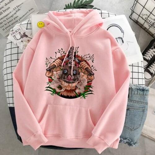 SUNOWE Anime Demon Slayer Fall Pullover Harajuku Sweatshirt Women Kimetsu No Yaiba Kamado Tanjirou Costume Hoodies