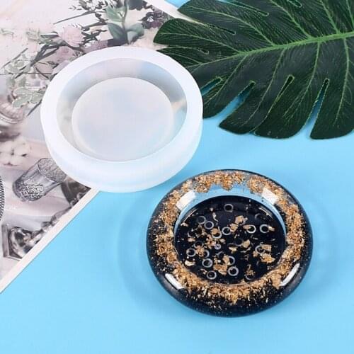 T84A Crystal Epoxy Resin Mold Ashtray Silicone Mould DIY Crafts Home Decorations Casting Tools