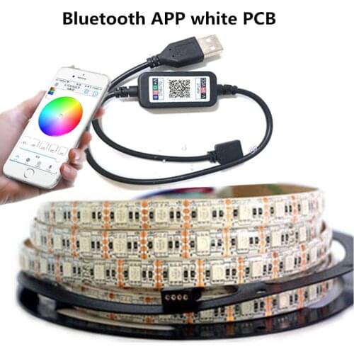 Bluetooth control USB luces LED strip RGB led lights 5050SMD 60LEDs/M led light strips for DIY Christmas decoration TV backlight