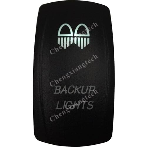 DC12V 24V Marine Grade BACKUP LIGHTS Rocker Switch White Led lamp 3 Pin ON/OFF SPST Waterproof IP66