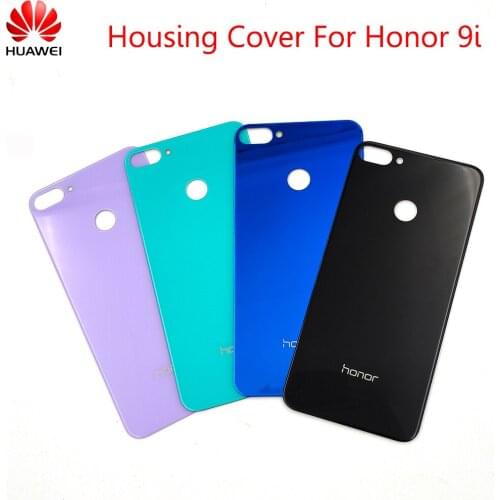 Huawei Honor 9i Back Glass Battery Cover Rear Door Housing Case Repair Panel Shell For Honor 9N 9i With Adhesive Sticker & Logo