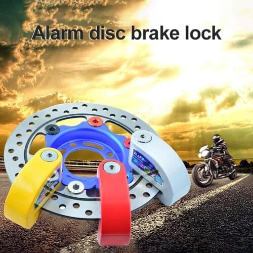 Free Shipping waterproof motorcycle alarm lock bike lock security anti-theft lock moto disc brake lock +bag+Reminder rope