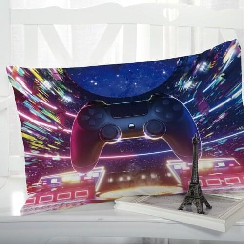 1pc Cartoon Gamepad Childrens Pillow cover Pillow case Bedding Pillowcase Pillowcovers decorative 3D for kids baby starry sky