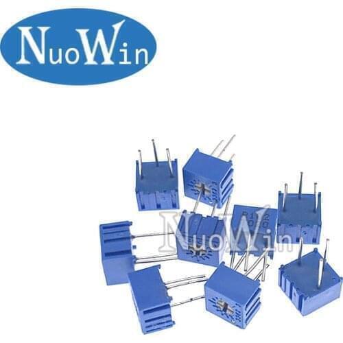 10PCS 3362P-1-102LF 3362P 1K ohm 3362P-1-102 3362P-102 3362P 102 3362 Trimpot Trimmer Potentiometer Variable resistor