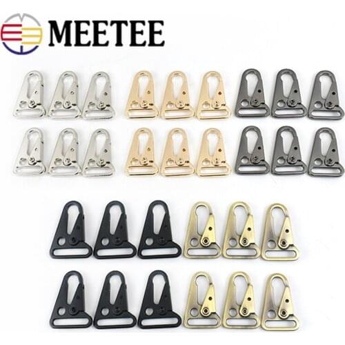 4pcs 25/32/38mm Metal Buckle For Bag Dog Collar Webbing Strap Trigger Snap Hook Chain Clips Clasps DIY Hardware Accessories