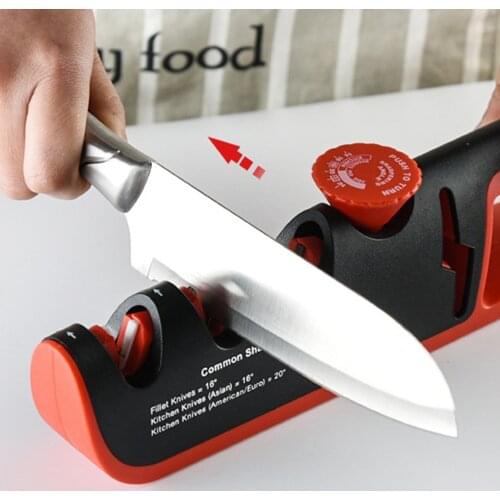 4 In 1multifunction Knife Sharpener Adjustable Whetstone Scissors Knife Sharpener Professional Sharpening Stone Kitchen Gadgets
